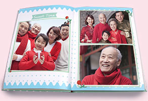 8x12絨面鎖線照片書(shū)24P